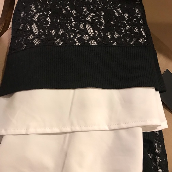 Simply Vera Vera Wang Long sleeve black &White pullover sweater Xl - Picture 4 of 8